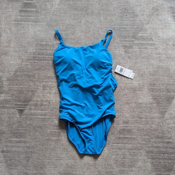 Jantzen blue one piece swimsuit - Picture 6 of 6